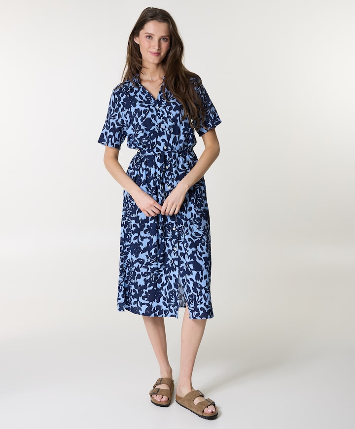 Dames jurk blauw