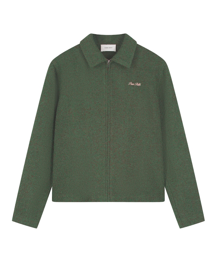 Heren overshirt groen