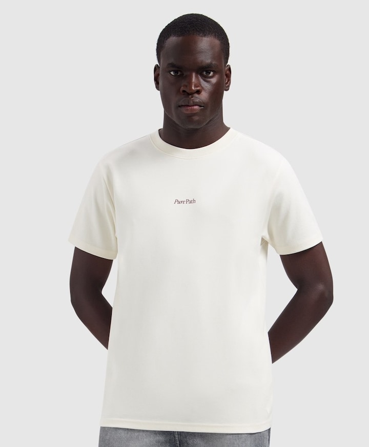 Heren T-shirt ecru