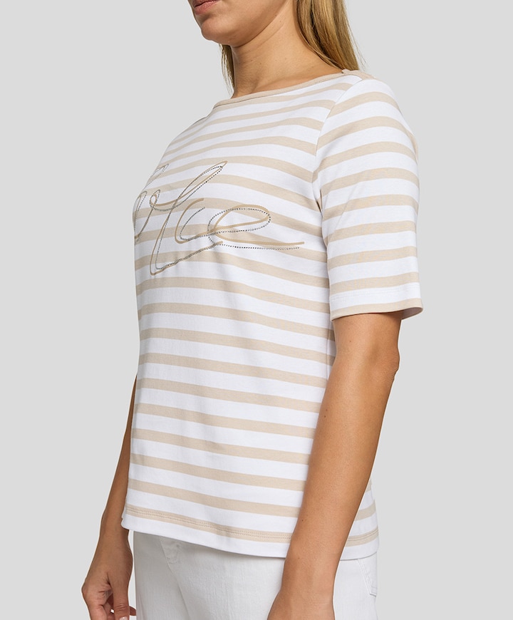 Dames T-shirt beige