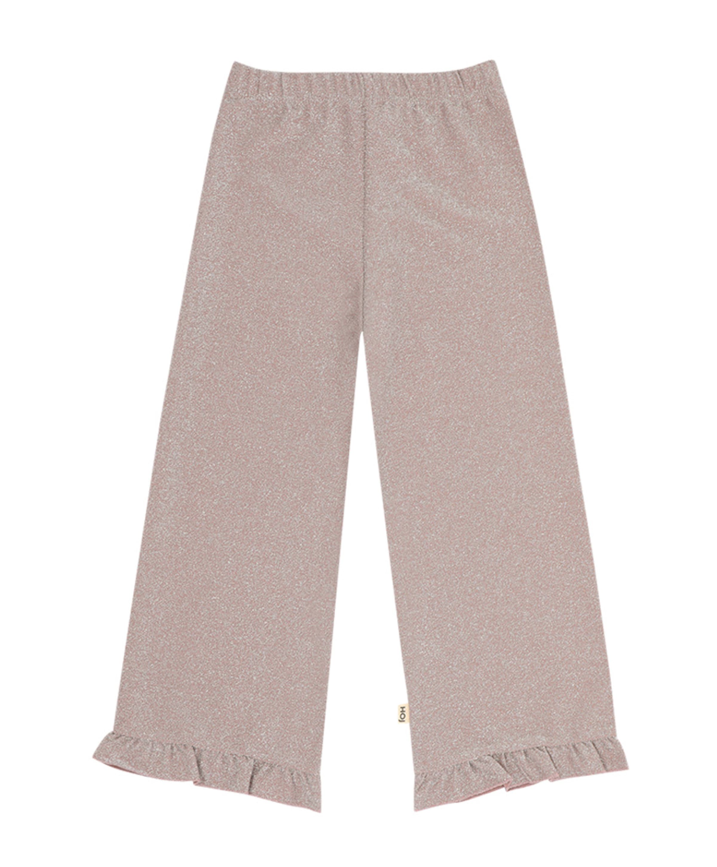 Ruffled meisjes broek paars