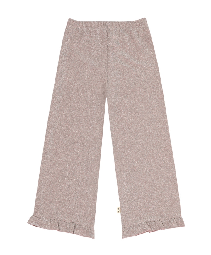 Ruffled meisjes broek paars