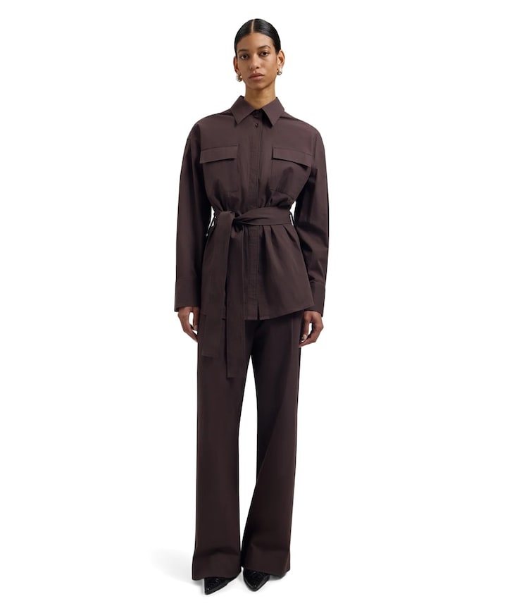 Tailored dames broek bruin