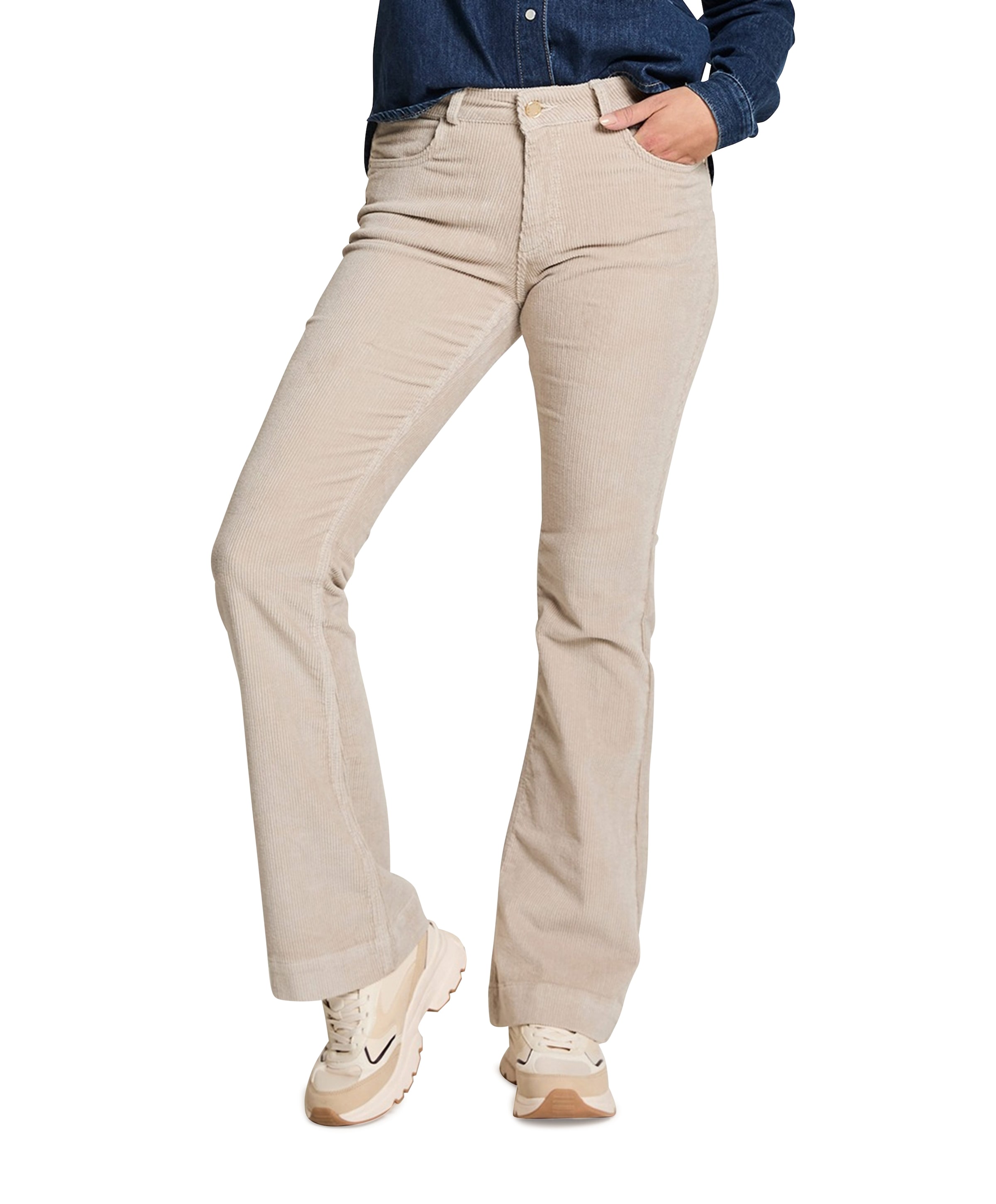 Jade - Vintage Corduroy - 633 - Kha broek grijs