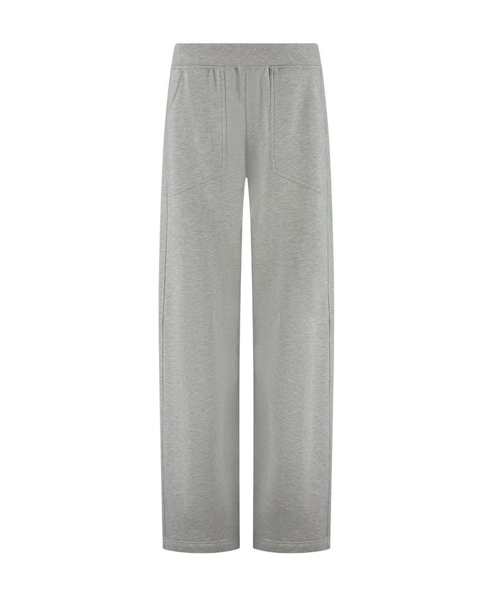 Jayden Wide Leg Jogger dames trainingsbroek grijs