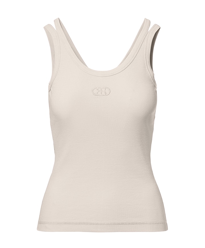 Dames top beige