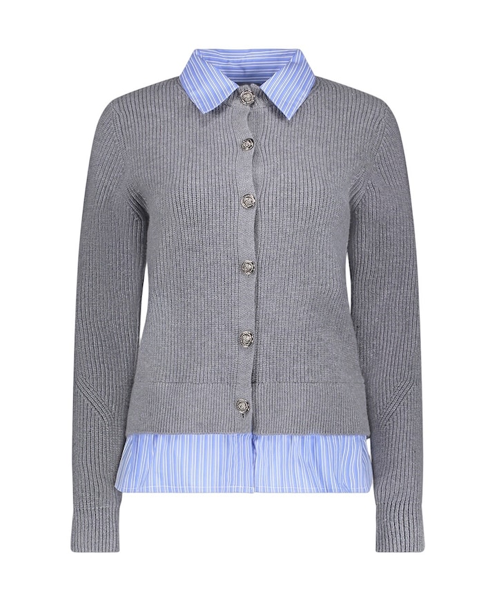 Dames vest grijs