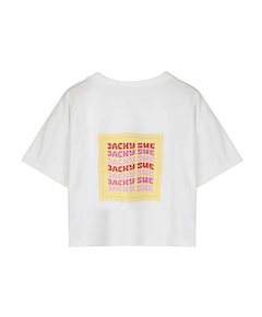 Meisjes t-shirt ecru