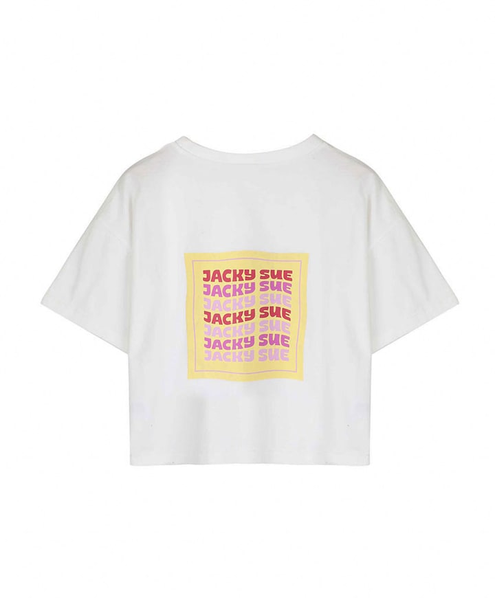 Meisjes t-shirt ecru