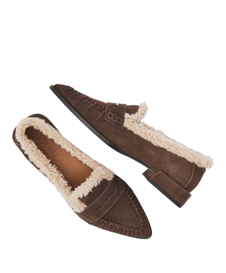 Jazz Vica dames loafers bruin