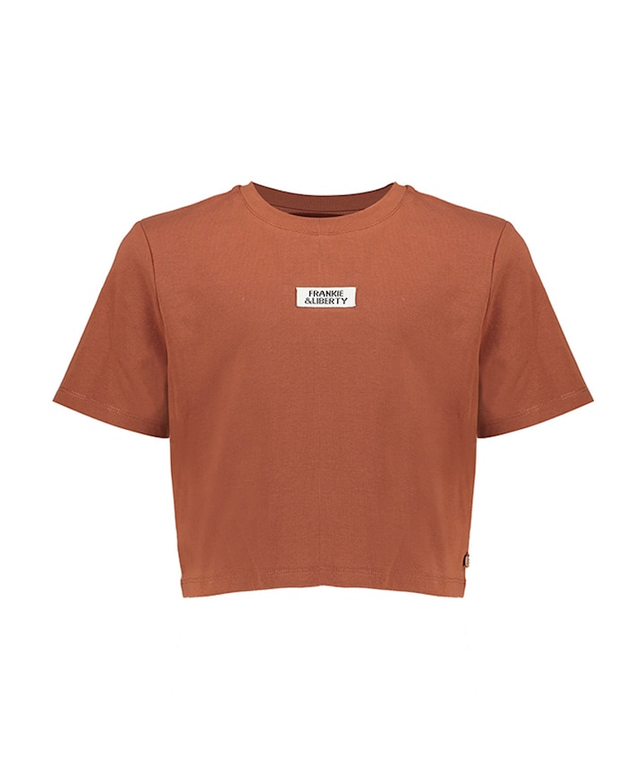 Meisjes t-shirt bruin