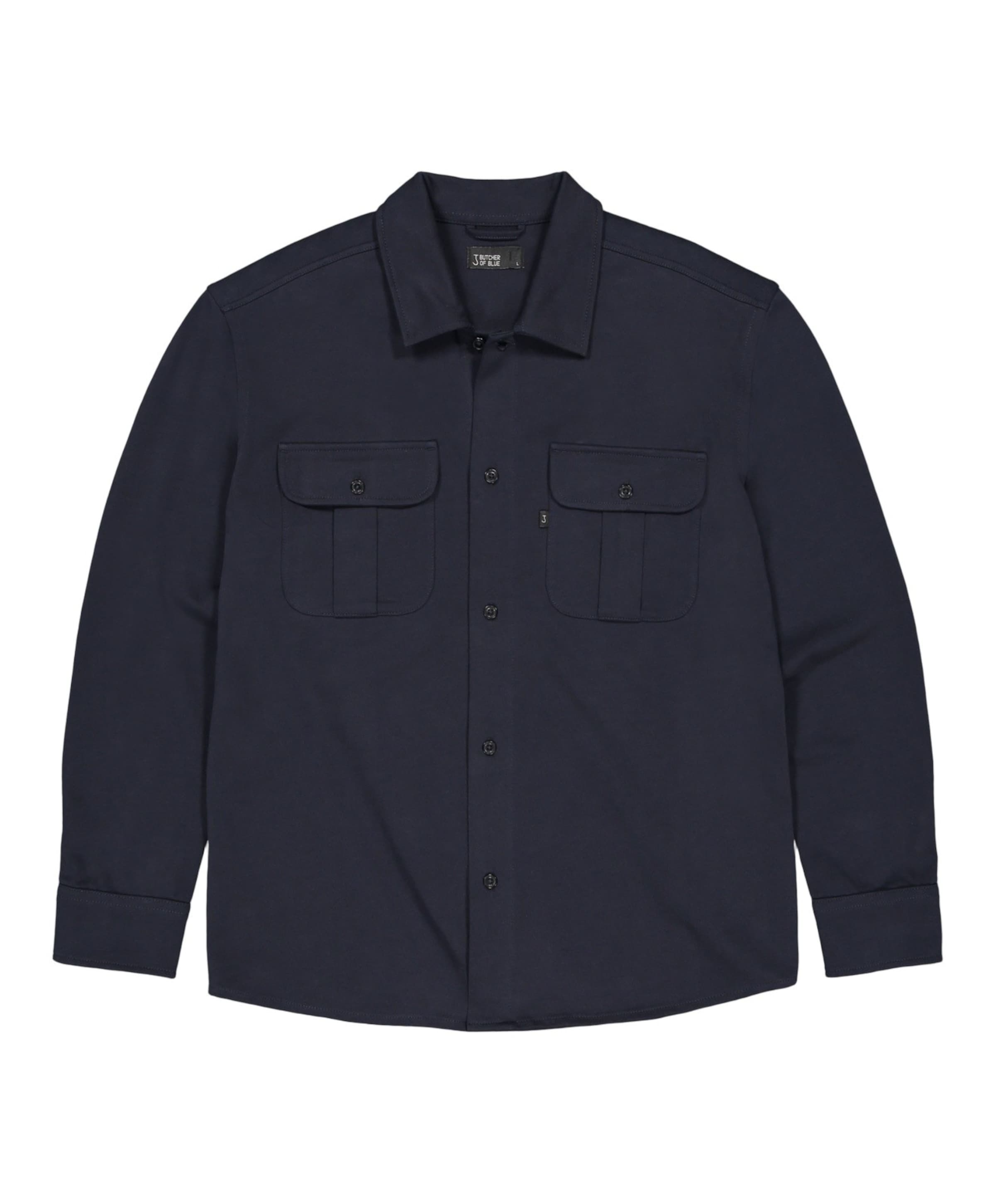 Heren overshirt blauw