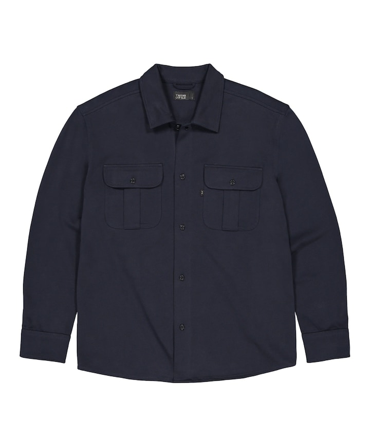 Heren overshirt blauw