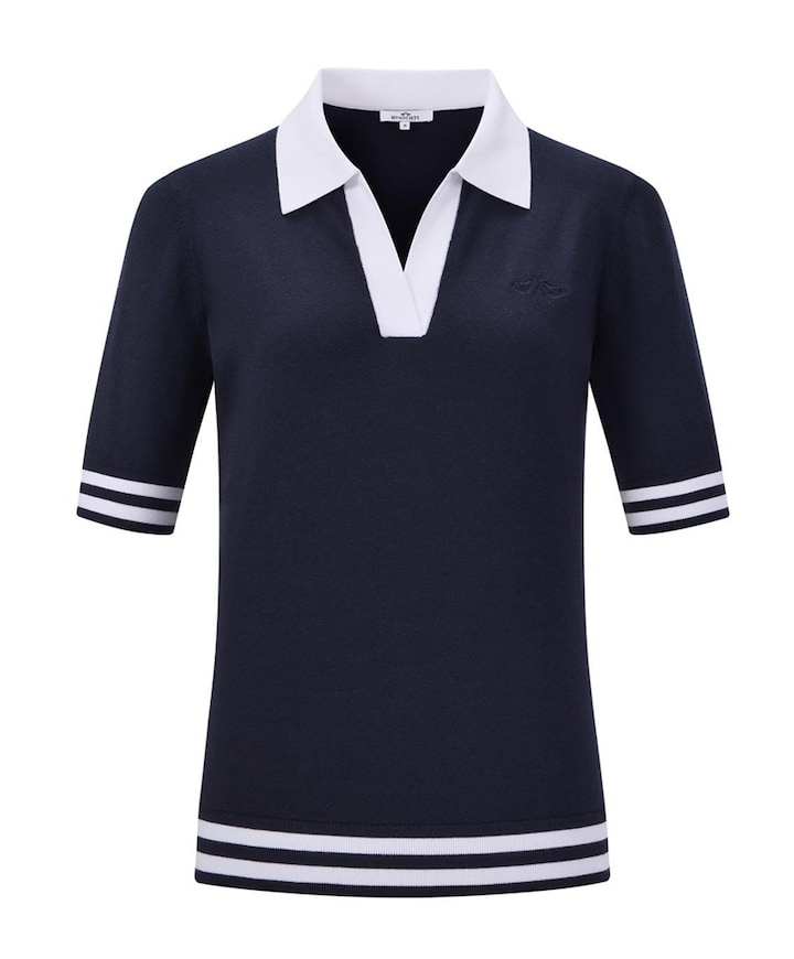 Dames polo blauw