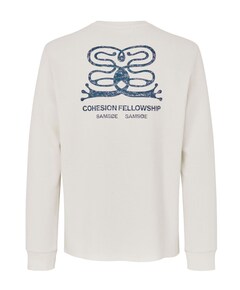 Heren longsleeve ecru