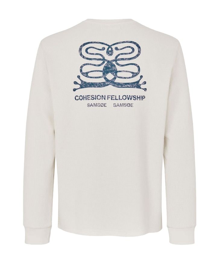 Heren longsleeve ecru