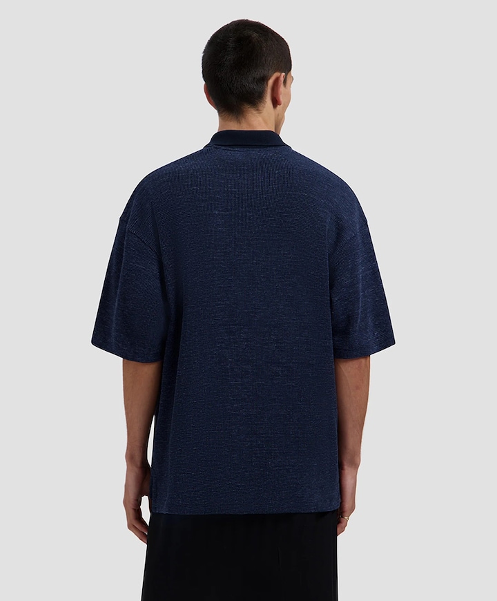 Heren polo blauw