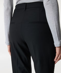 France statement slit pantalon zwart