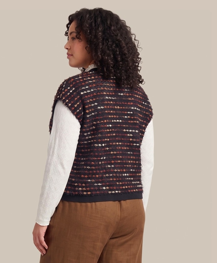 Dames vest zwart
