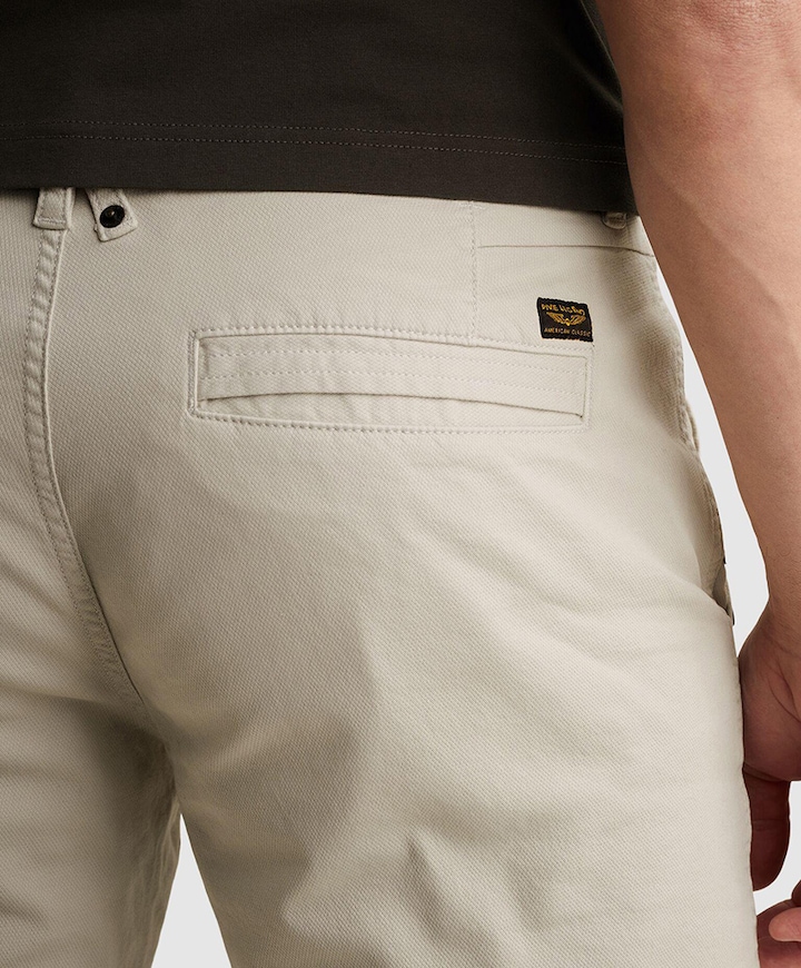 SPECTOR CHINO SHORTS FANCY STRUCTU heren korte broek wit