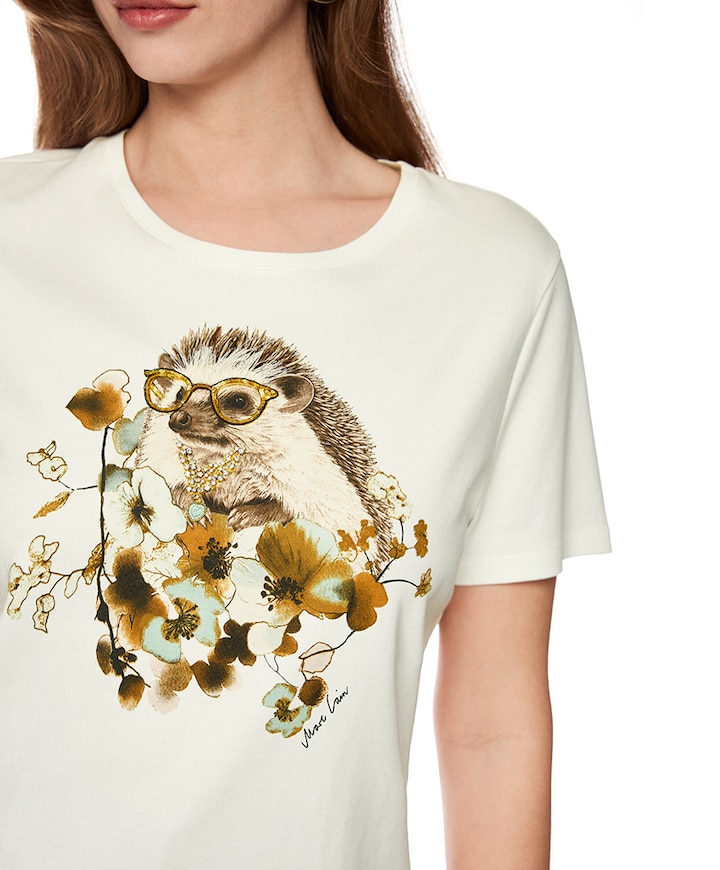 Dames T-shirt ecru