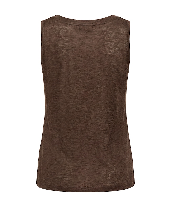 Dames top bruin