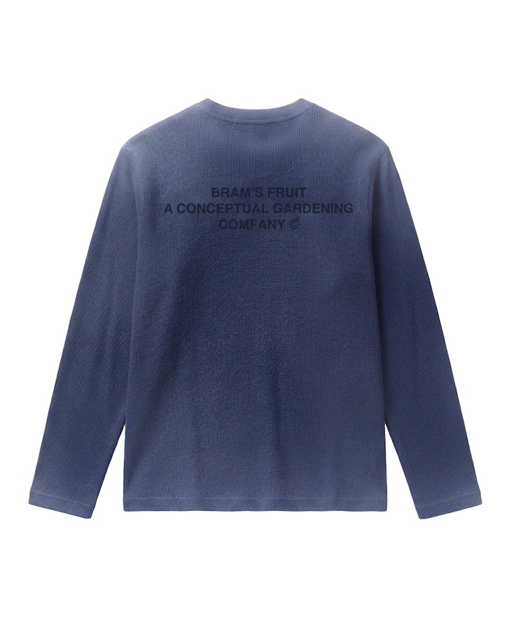 Heren longsleeve blauw