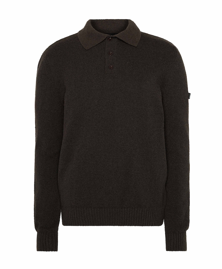Heren polo bruin