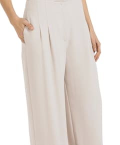 Franjedetails dames broek ecru