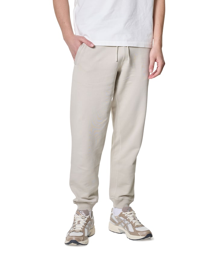 BASIC SWEAT PANTS heren broek beige