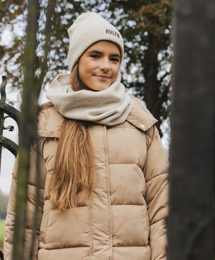 Meisjes hoofdaccessoire beige