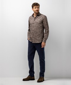 Heren overshirt bruin