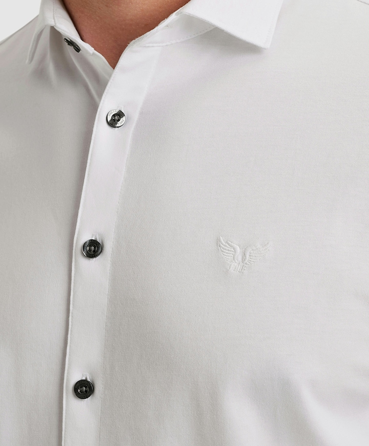 Heren overhemd lange mouw wit