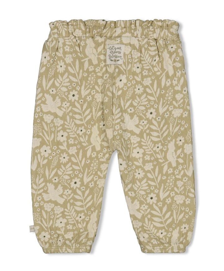 crinkle AOP meisjes broek groen