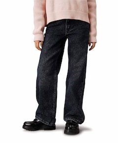 HR WIDE LEG BLUE BLACK RGD DENIM jeans blauw