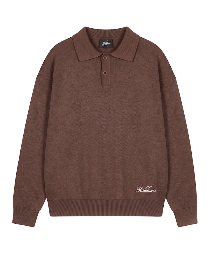 Jongens polo bruin