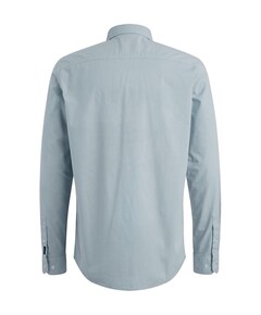 Heren overhemd lange mouw blauw