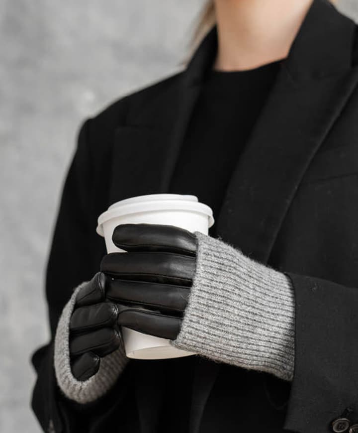 Dames handschoenen zwart