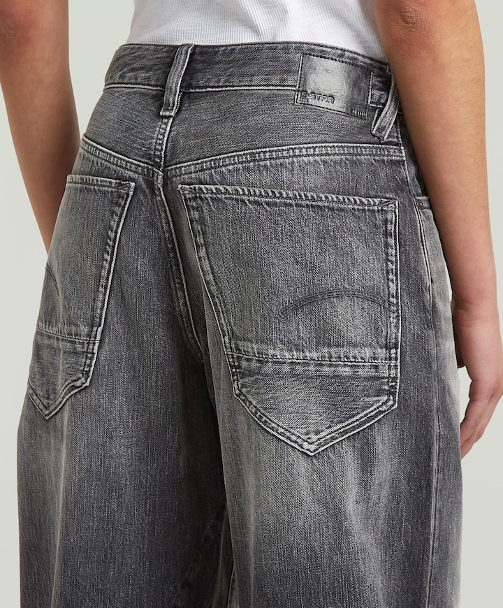 Barrel 3D Loose Wmn dames jeans grijs