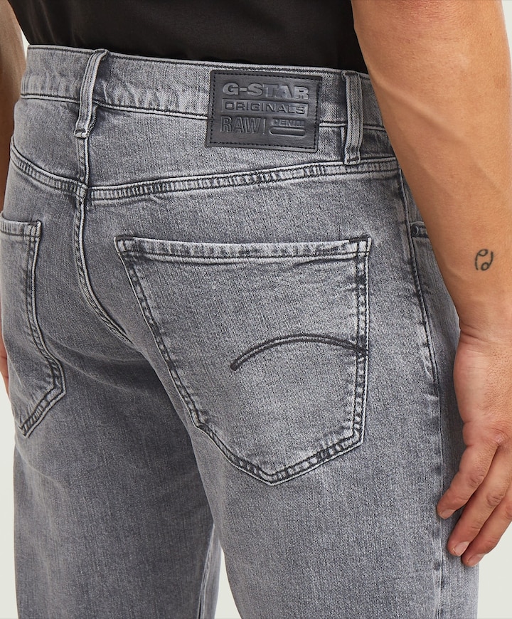 Mosa Straight heren jeans grijs
