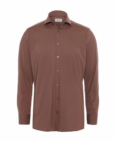 Overhemd lange mouw brique