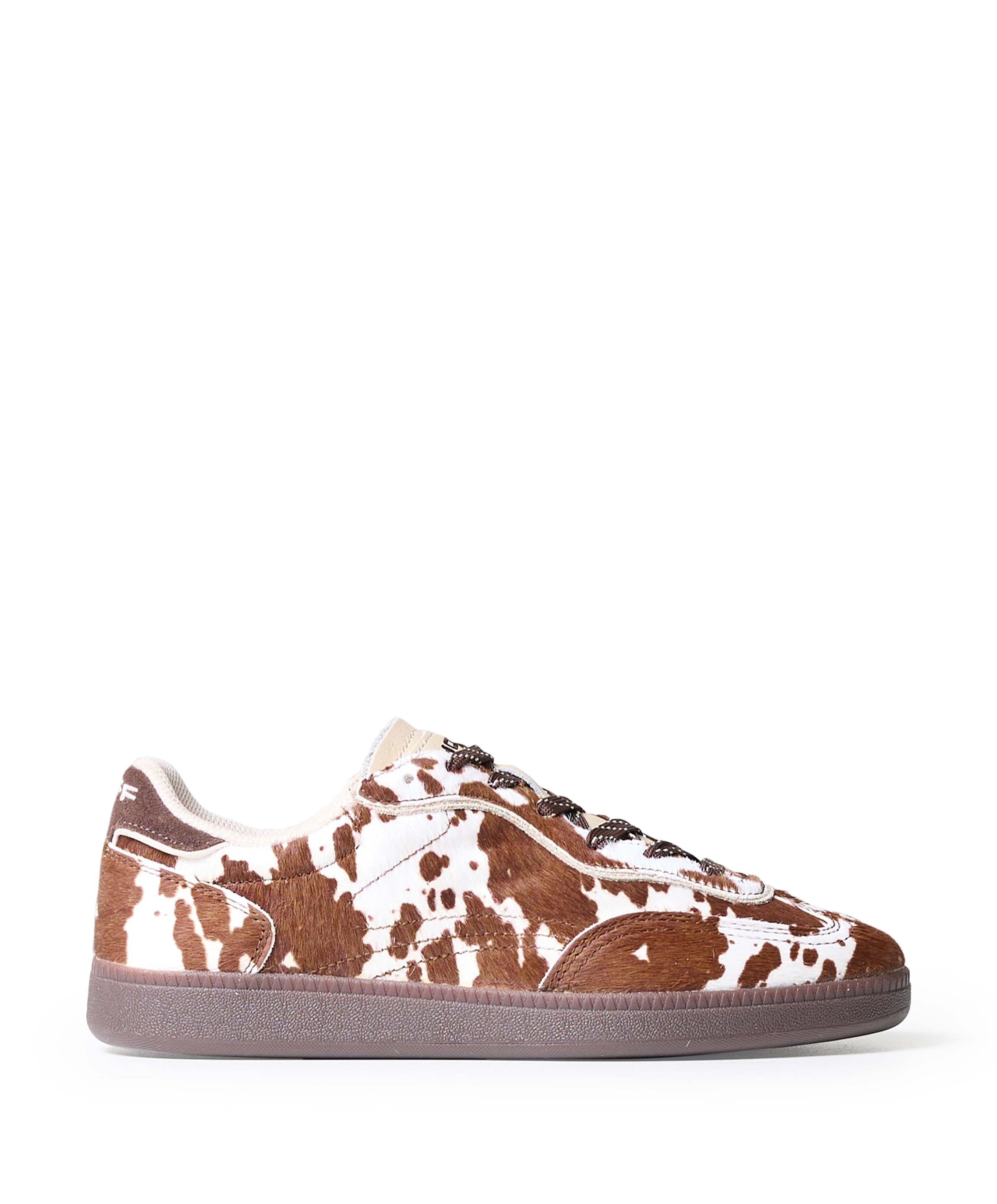 PARK PRINT dames sneakers bruin