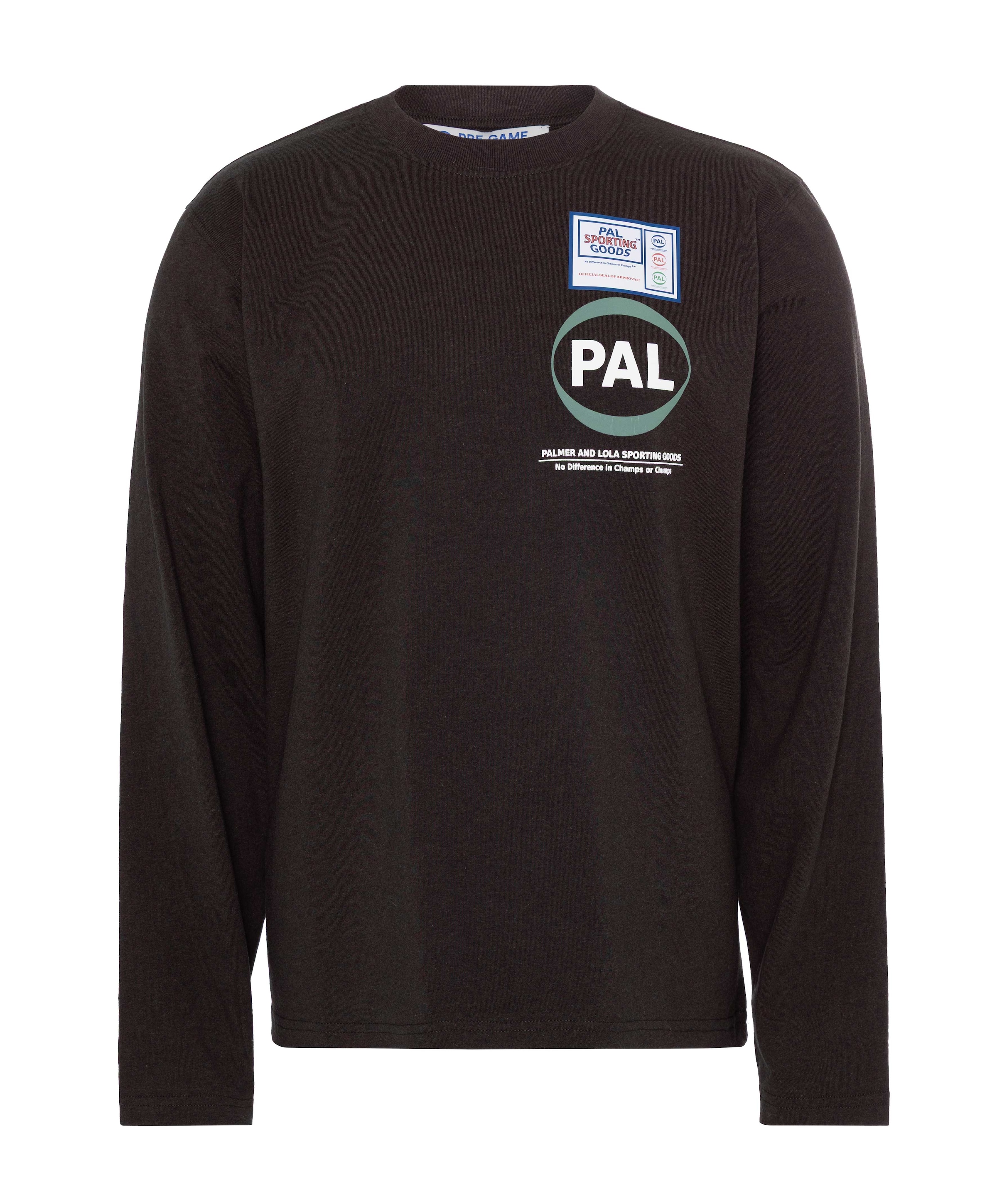 Heren longsleeve bruin
