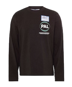 Heren longsleeve bruin