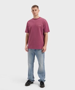 Heren t-shirt bordeaux