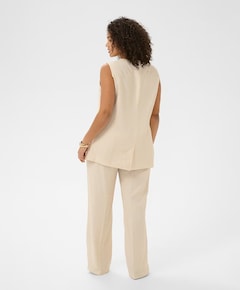 Dames gilet beige