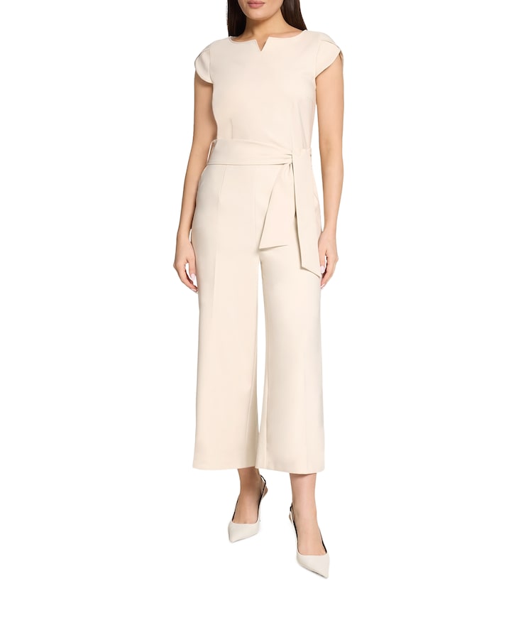 dames jumpsuit beige