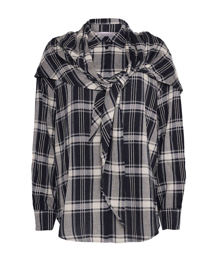Dames blouse blauw