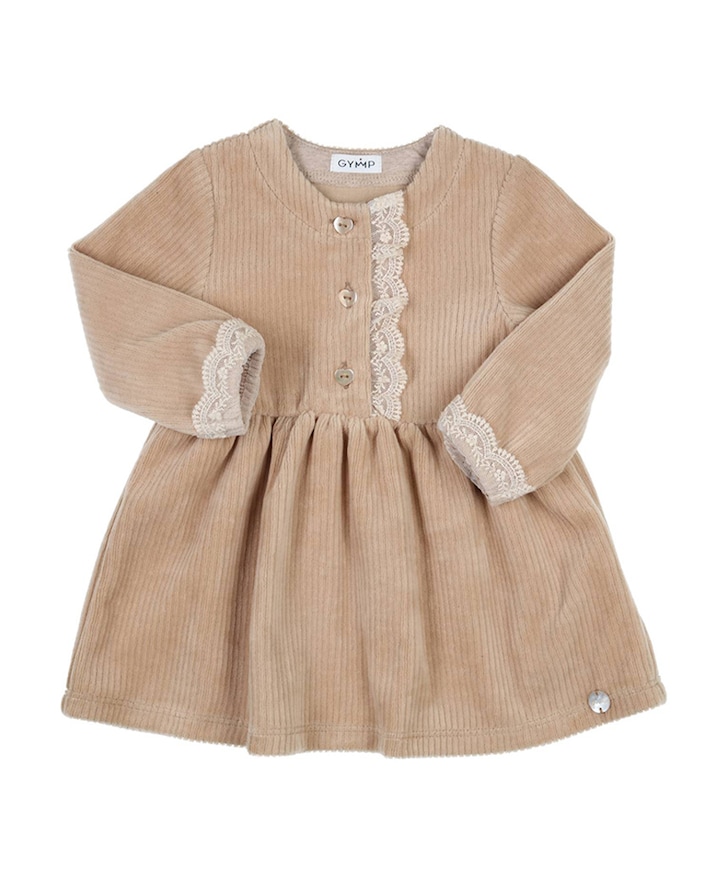 Meisjes jurk beige