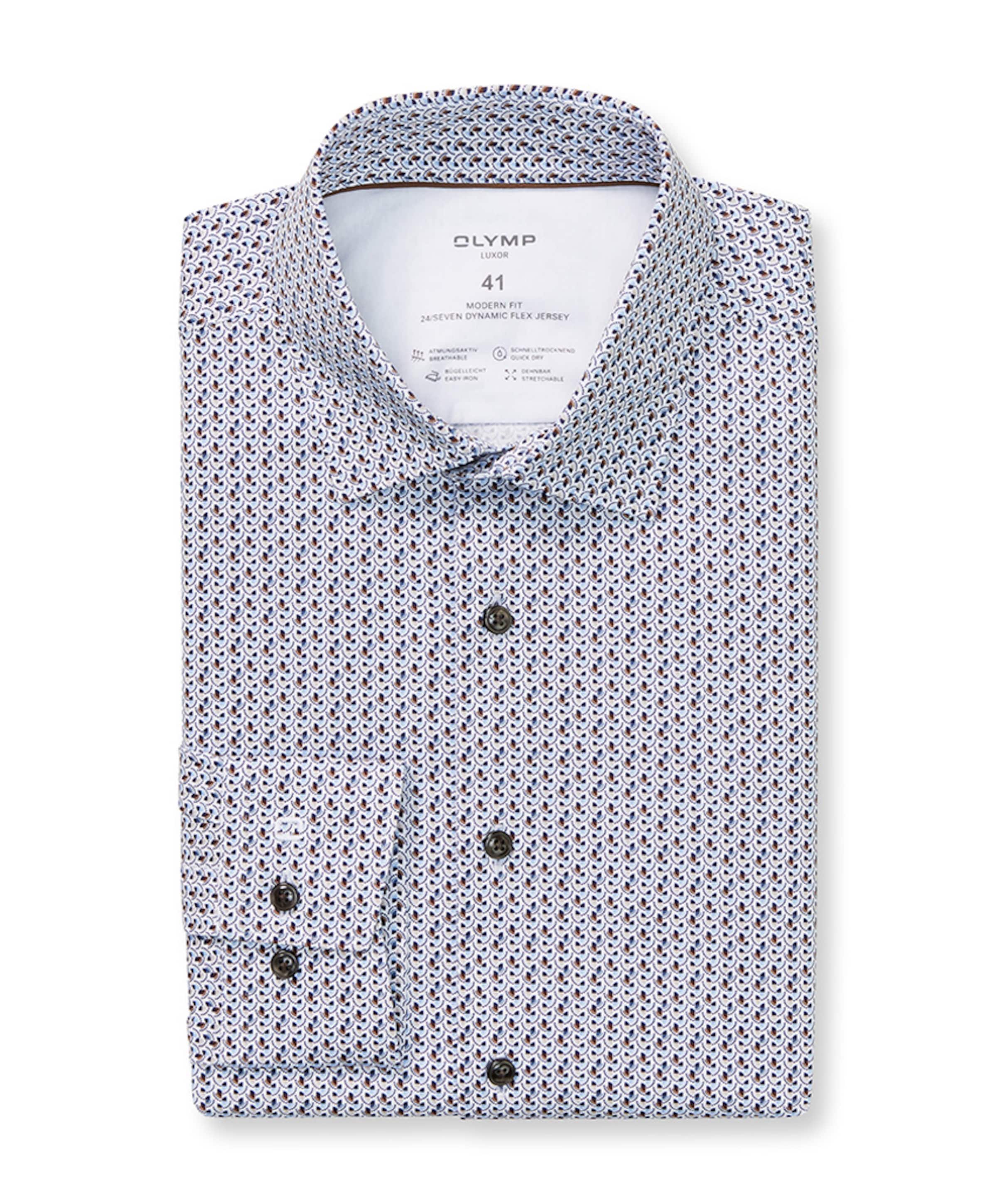 Overhemd lange mouw blauw